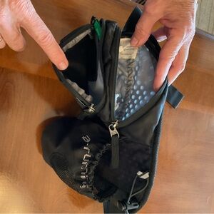 Black Padded Crossbody Sling Bag - Unbranded